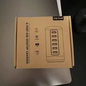 jelly comb 6 port usb desk charger